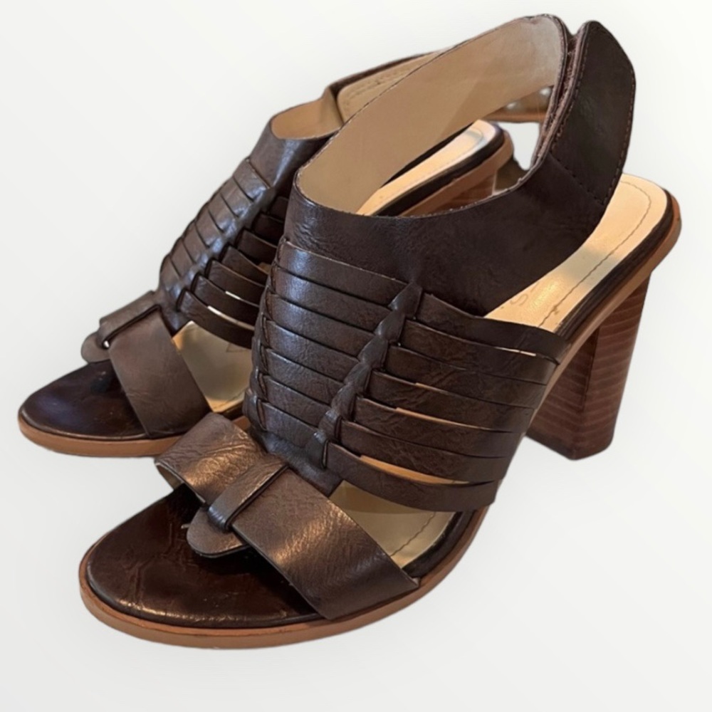 Charles David Dark Brown Leather Heels